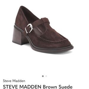 Steve Madden Dark Brown Suede Heels